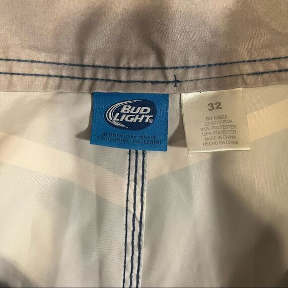 Bud Light Beer Board Shorts Official Anheuser Busch Swim Trunks - Picture 6 of 6